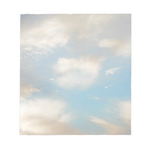 Wolken en blauwe hemel notitieblok
