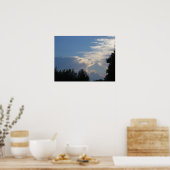 Wolken en Bomen Poster (Keuken)