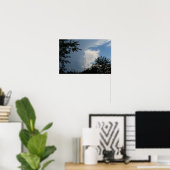 Wolken en Bomen Poster (Thuiskantoor)