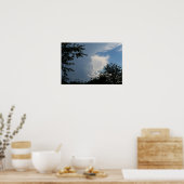 Wolken en Bomen Poster (Keuken)