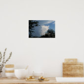 Wolken en Bomen Poster (Keuken)