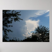 Wolken en Bomen Poster (Voorkant)