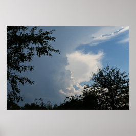 Wolken en Bomen Poster