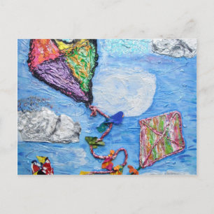 wolken en dromen van vliegers briefkaart