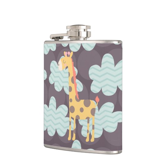 Wolken en Giraffes Heupfles (Links)