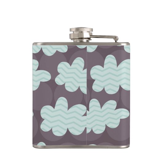 Wolken en Giraffes Heupfles (Achterkant)