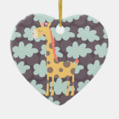 Wolken en Giraffes Keramisch Ornament (Voorkant)