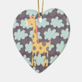 Wolken en Giraffes Keramisch Ornament (Links)