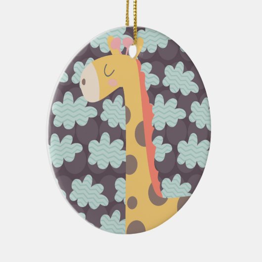 Wolken en Giraffes Keramisch Ornament (Rechts)