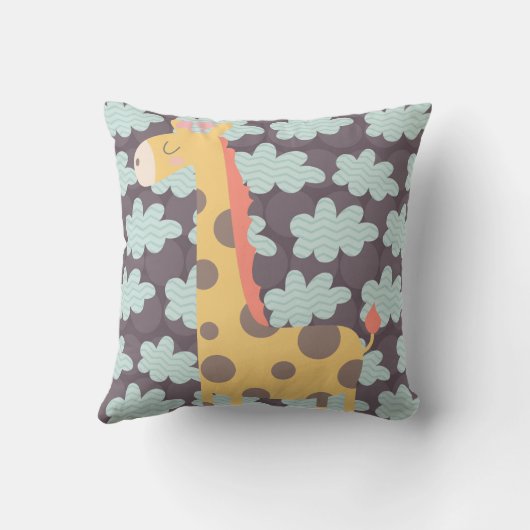 Wolken en Giraffes Kussen (Achterkant)