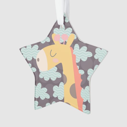 Wolken en Giraffes Ornament (voorkant)