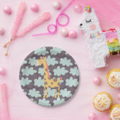 Wolken en Giraffes Papieren Bordje (Feest)