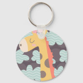 Wolken en Giraffes Sleutelhanger (Voorkant)