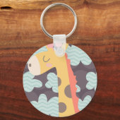 Wolken en Giraffes Sleutelhanger (Voorkant)