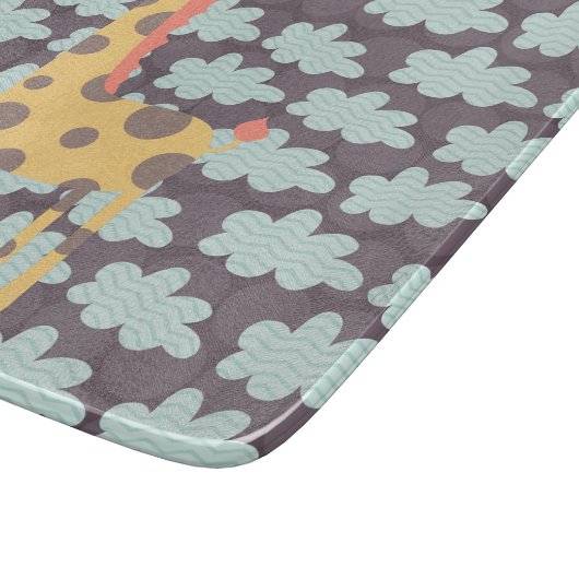 Wolken en Giraffes Snijplank (Hoek)