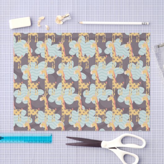 Wolken en Giraffes Tissuepapier (Craft)