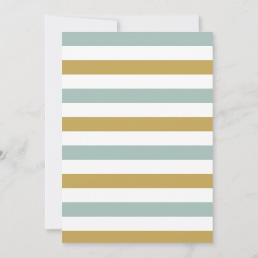 Wolken en hart Blauw en gouden Baby shower Kaart (Achterkant)