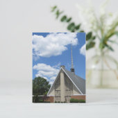Wolken en kerk briefkaart (Staand voorkant)