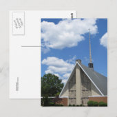 Wolken en kerk briefkaart (Voorkant / Achterkant)