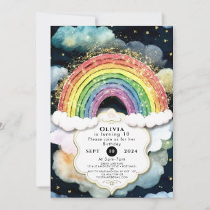 Wolken en Kleuren Regenboog Verjaardag Kaart