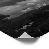 Wolken en land poster (Hoek)