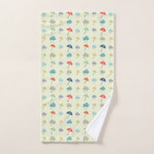 Wolken en paraplu's Cute Modern Pattern Bad Handdoek (Handdoek)