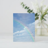 Wolken en regenboog briefkaart (Staand voorkant)