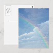 Wolken en regenboog briefkaart (Voorkant / Achterkant)