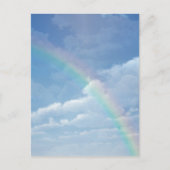 Wolken en regenboog briefkaart (Voorkant)