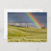 Wolken en regenboog briefkaart (Voorkant / Achterkant)