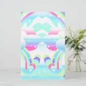 wolken en regenboog hemel II Briefpapier (Staand voorkant)