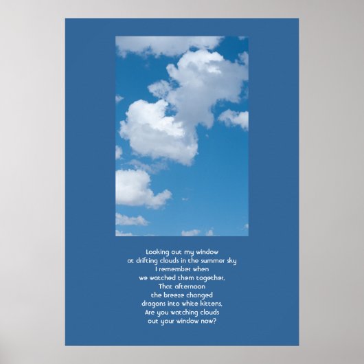 Wolken en Sky Poster (Voorkant)