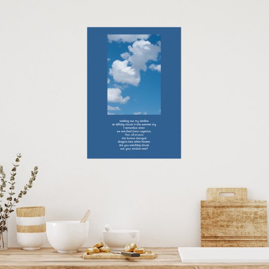 Wolken en Sky Poster (Keuken)
