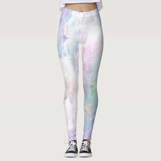 Wolken en sterren leggings (Voorkant)
