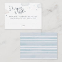 Wolken en Sterren Luier Raffle Enclosure Kaart