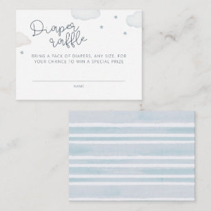 Wolken en Sterren Luier Raffle Enclosure Kaart