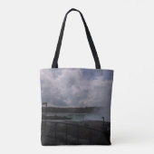 Wolken en vuist tote bag (Achterkant)