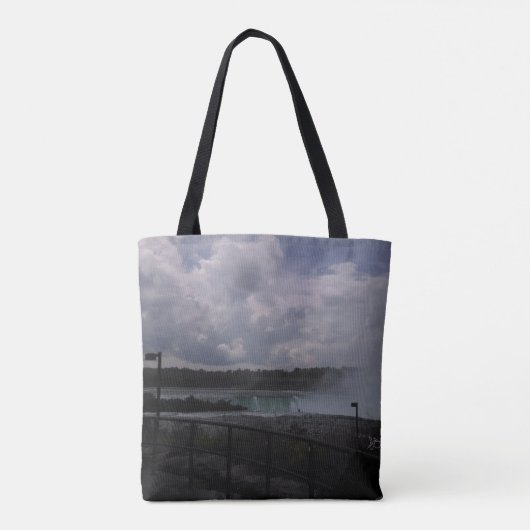 Wolken en vuist tote bag (Achterkant)