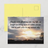 Wolken en zon briefkaart (Voorkant / Achterkant)