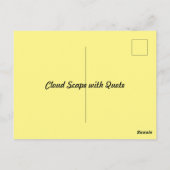 Wolken en zon briefkaart (Achterkant)