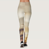 Wolken en zon tijdens de zonsondergang Leggings (Achterkant)