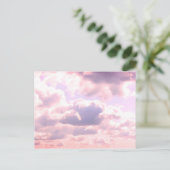 Wolken en zonnebanken briefkaart (Staand voorkant)