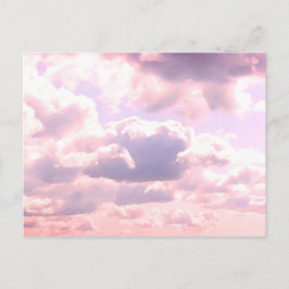 Wolken en zonnebanken briefkaart