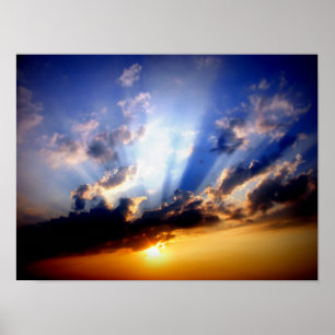 Wolken en Zonneuwen Poster