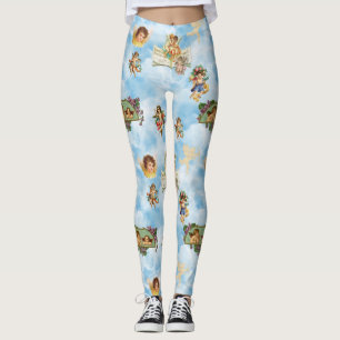 wolken engelkerubs leggings