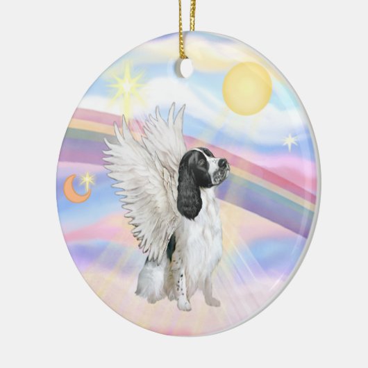 Wolken - Engelse Springer Spaniel Keramisch Ornament (Links)