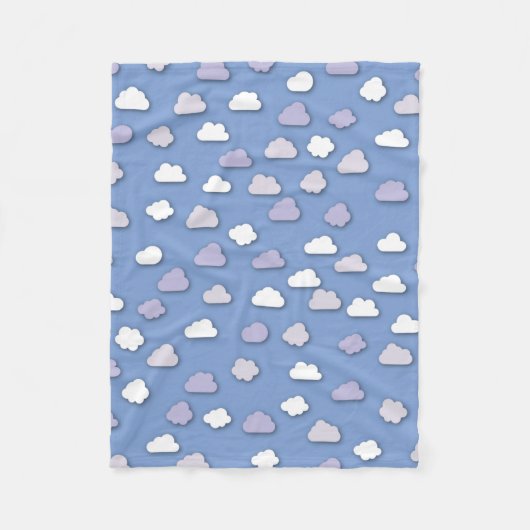 Wolken Fleece Deken (Voorkant)