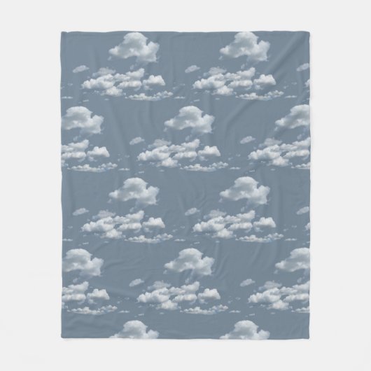 Wolken Fleece Deken (Voorkant)