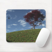 Wolken gaan door Mousepad Muismat (Met muis)