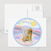 Wolken - Golden Retriever (B1) Engel Briefkaart (Voorkant / Achterkant)